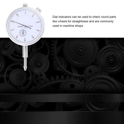 CHICIRIS Dial Indicator, High-Precision Tool, 0.01 mm, for Measuring Shaft Play, for Mechanical Engineers