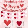 Red and Pink Heart Garland for Valentine's Day Decoration view 2