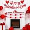 Red and Pink Heart Garland for Valentine's Day Decoration view 4