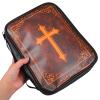 Healvian Retro Bible Cover, Vintage Storage Book Sleeve, Small, Durable Material, for Church view 4
