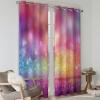 Rainbow Gradient Sequin Blackout Curtains, 2-Piece Set, 110 x 215 cm view 3