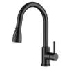 FORIOUS Kitchen Faucet with Pull-Down Sprayer, 360° Swivel, 3 Modes, Matte Black view 1