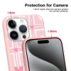 Omyzo 2-Pack Phone Cases for Samsung Galaxy S10e 5.8", Cute Pink Gingham Hearts Pattern, Slim Silicone TPU Shockproof Camera-Protective Cases for Girls view 4