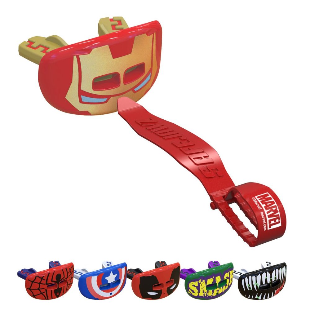 Marvel Lip Protector Adult and Junior Mouthguard for Lacrosse, Soccer