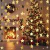 Zigzag Paper Garland with Stars, Gold, 10 Strands, 3.6 ft view 4