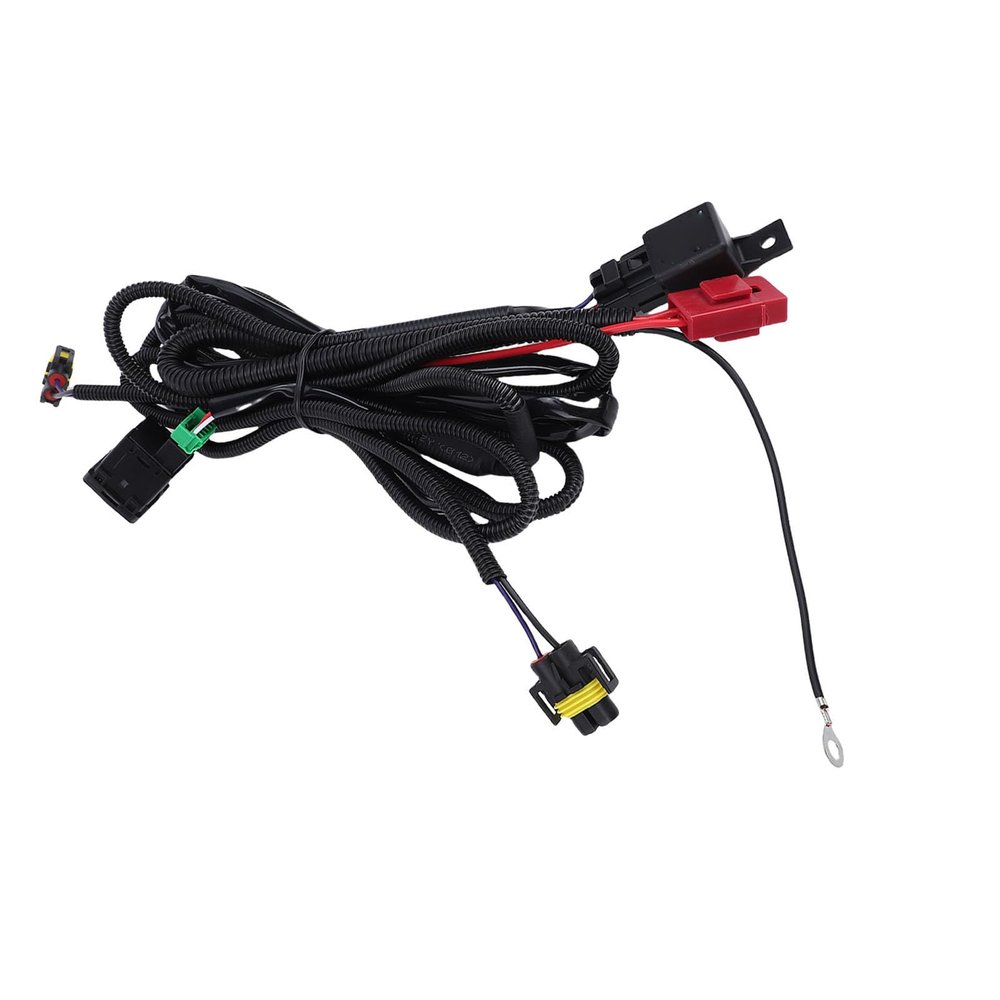 CHICIRIS Fog Light Wiring Harness with 40A Relay and 30A Fuse Box, H11/H8/H9 Socket Replacement for Altima/Rogue