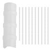 Tnfeeon 100-Piece Greenhouse Frame Tube Clips, ABS/PC, White, 22 mm view 3