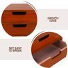 Brown Wooden Cabinet with 2 Drawers for Desk view 3