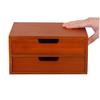 Brown Wooden Cabinet with 2 Drawers for Desk view 4