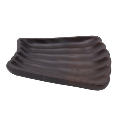 Riuulity Irregular Wooden Fruit Plate Tray, Vintage Style, Solid Wood