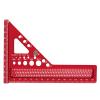 Fafeims 3D Multi-Angle Aluminum Alloy Measuring Ruler for Accurate Woodworking, Square Marking at 22.5° and 90°, Red view 4