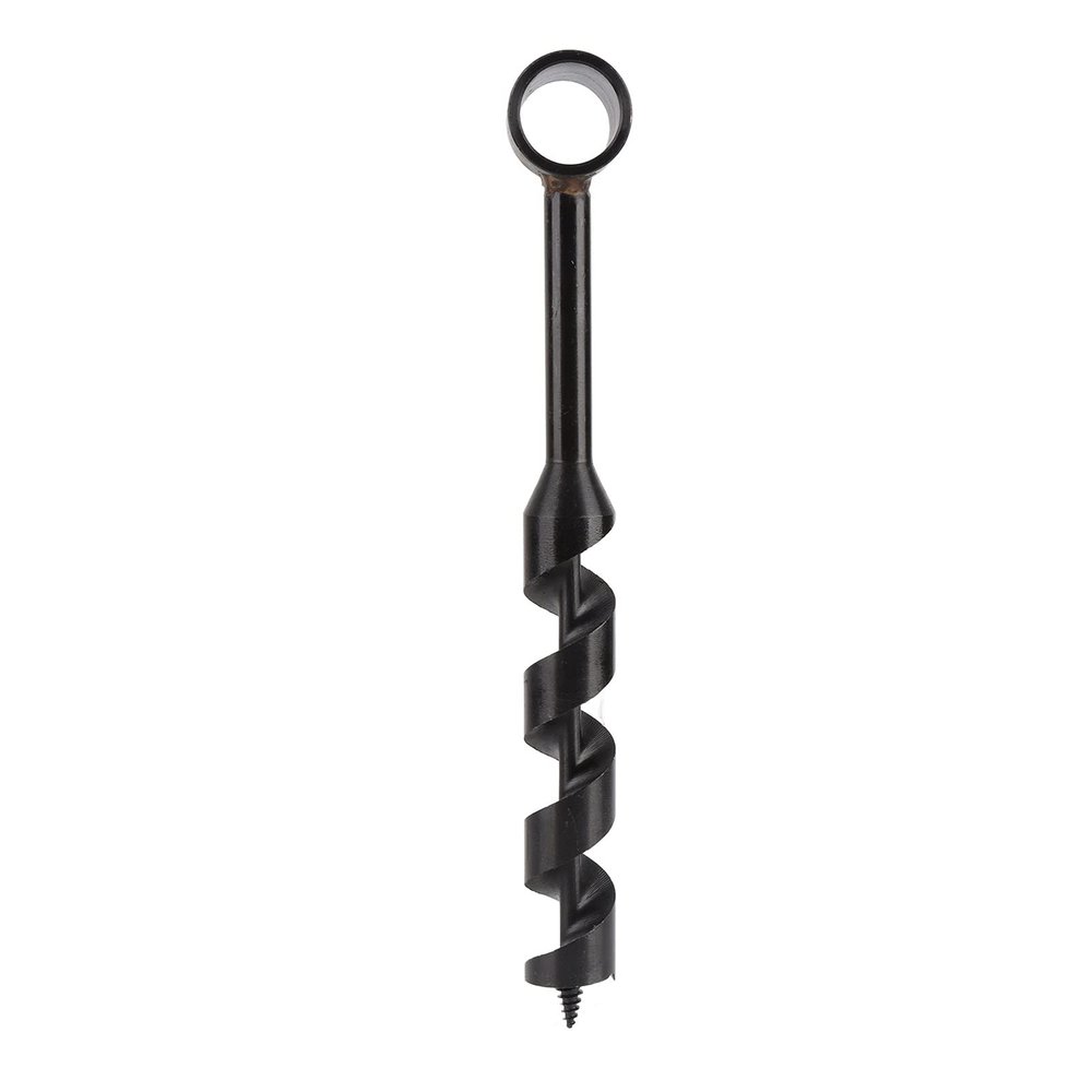 Tnfeeon Manual Auger Drill, Carbon Steel for Woodworking, Durable Survival Tool for Camping and Gardening (25 × 230 mm)