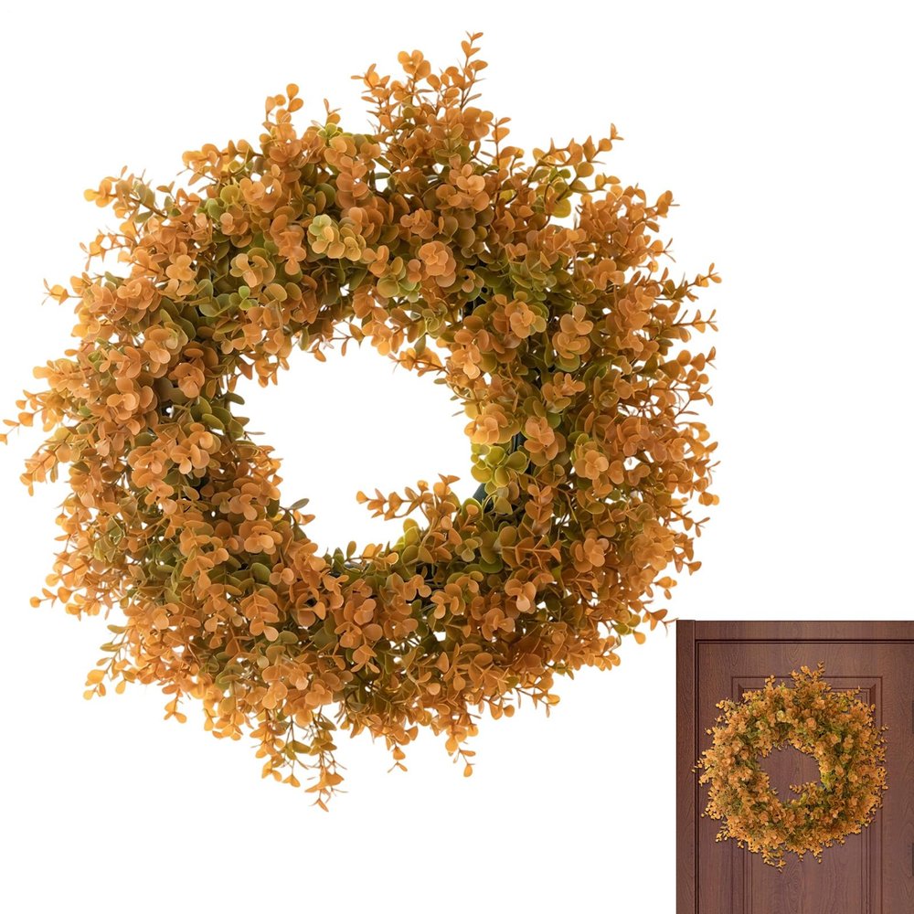 38 cm Fall Harvest Door Wreath Decoration