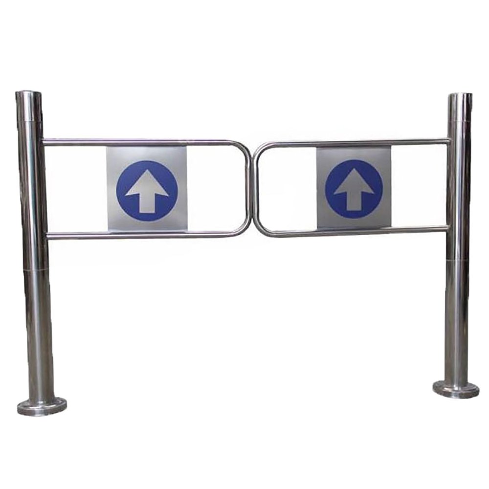 Durable Automatic Stainless Steel Swing Gate with Rebound Mechanism, Self-Closing One-Way Gate (50 x 97 cm)