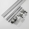 Complete Concealed Sliding Door Hardware Kit with Soft-Close, 36/48/52/54/60 in Rail, 66 in Bypass System view 1
