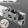 Complete Concealed Sliding Door Hardware Kit with Soft-Close, 36/48/52/54/60 in Rail, 66 in Bypass System view 4