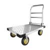 Lijiaxiuyc-101 Heavy-Duty Folding Flatbed Cart, 6-Inch Casters view 1