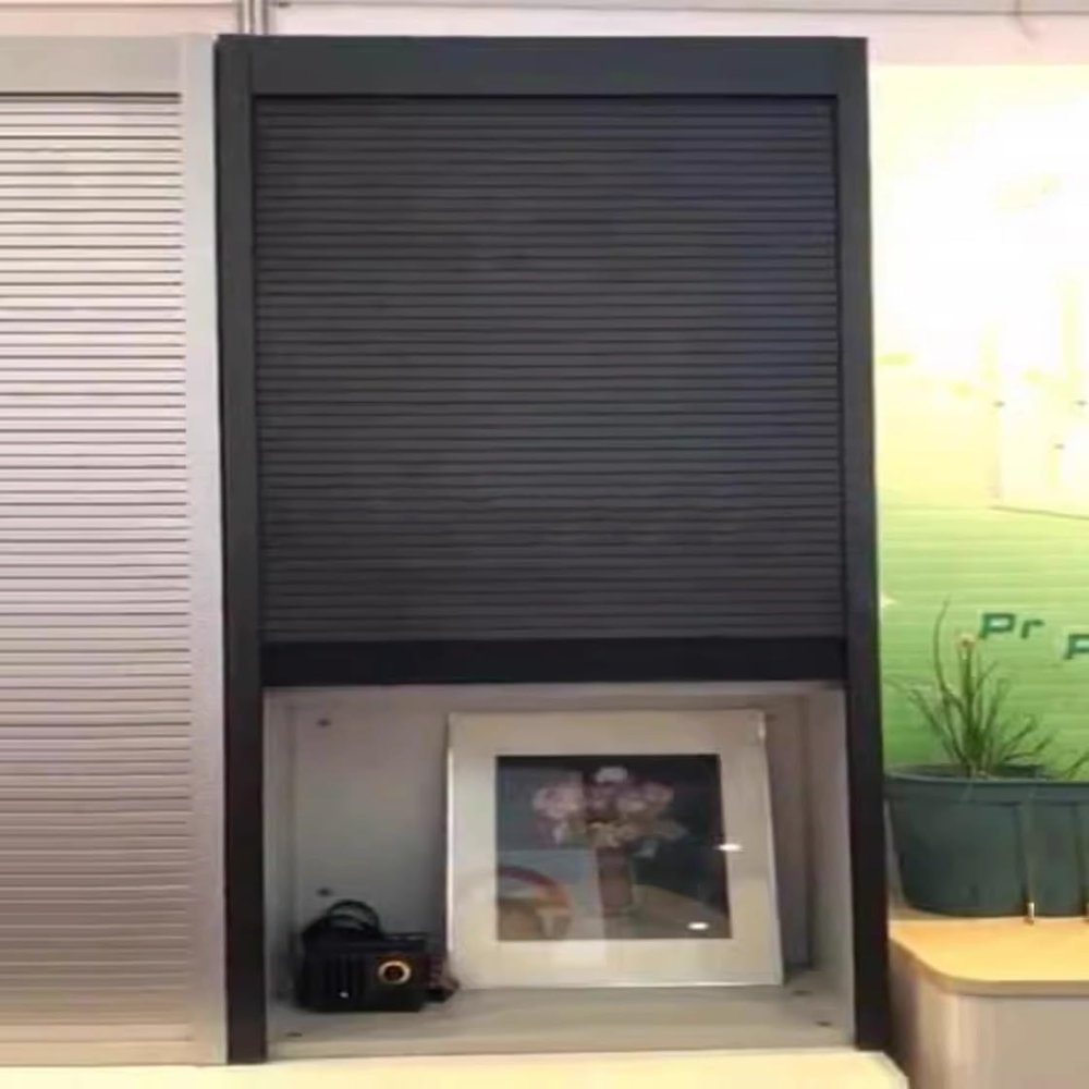 Custom Folding Replacement Door Kit for Cabinet Tambour Doors, with Track, 65 x 100 cm