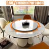 Bamboo Lazy Susan Turntable, 360° Rotating Serving Tray, 80 cm view 4