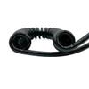 ELILANEY 3-Core Coiled Extension Cable, 1.2 m, Stretchable, 24 AWG view 2