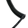 ELILANEY 3-Core Coiled Extension Cable, 1.2 m, Stretchable, 24 AWG view 3