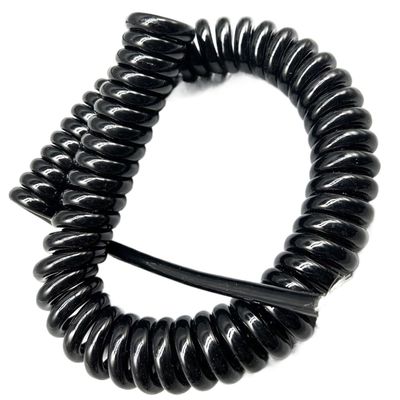 ELILANEY 24-Core 0.25 mm² Double-Shielded Coiled Cable for CNC Machine Handwheels, Stretchable and Flexible (4 m Extended Length)