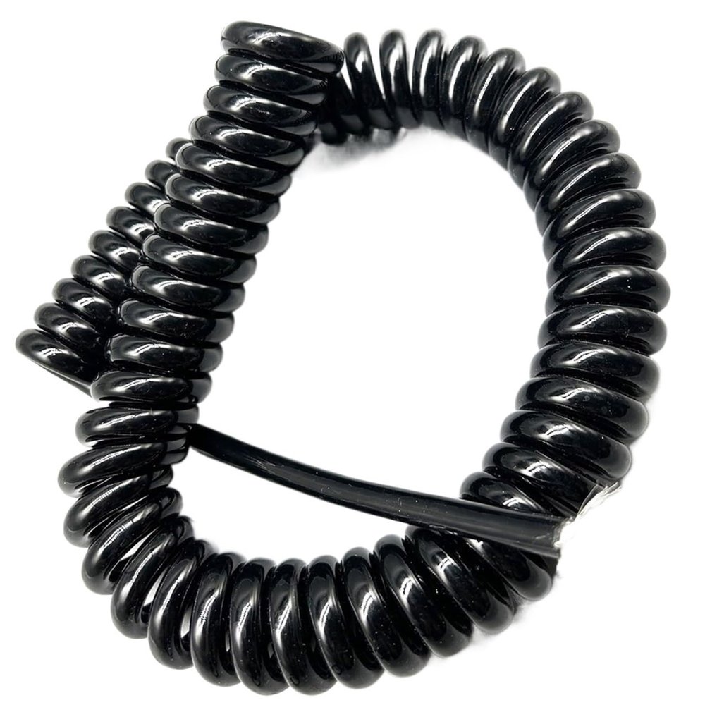 ELILANEY 24-Core 0.25 mm² Double-Shielded Coiled Cable for CNC Machine Handwheels, Stretchable and Flexible (4 m Extended Length)