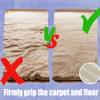 Non-Slip Rug Pad 75 x 185 cm, Plasticizer-Free PVC, Cream view 3