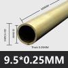 Brass Tube, 9.5 mm OD, 500 mm Long, 0.2/0.25/0.5/1 mm Wall view 2