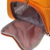 GANAZONO Compact Orange PU Toiletry Bag with Zipper view 2