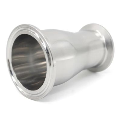 BKGWCSOR SS304 Stainless Steel Grade Ferrule, 106 x 64 mm OD, 89 x 45 mm, Three-Clip Concentric Reducer