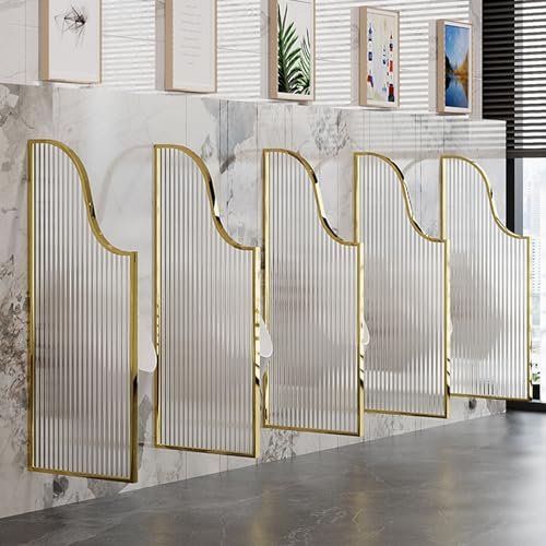 LWJSOCP Tempered Glass Urinal Partition for Public Hotel Men's Restrooms