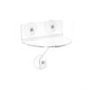Acrylic Window Shelf with Suction Cups and Brackets for Plants, Spices, Photos, and Small Decor (1) view 1
