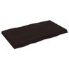 HETFTJN Solid Oak Tabletop, 100 x 60 cm, 2–6 cm Thick, Dark Brown, Live Edge view 4