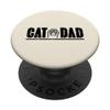 Cat Paw, Cute Kitten, Dad, Animal Lover Men's PopSockets Adhesive PopGrip view 1