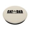 Cat Paw, Cute Kitten, Dad, Animal Lover Men's PopSockets Adhesive PopGrip view 2