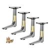 WATAOW L-Shaped Furniture Legs, 4-Pack, 16 cm, Gold view 1