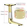 WATAOW L-Shaped Furniture Legs, 4-Pack, 16 cm, Gold view 3