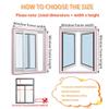 Winter Window Insulation Curtain with Zipper, Brown, 110 W x 160 H cm view 4