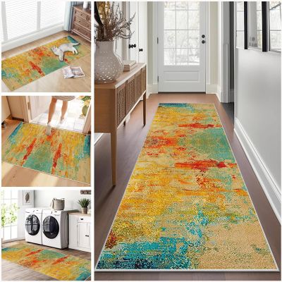 Runner Rug for Hallway, 40 x 70 cm, Washable, Non-Slip, Short-Pile