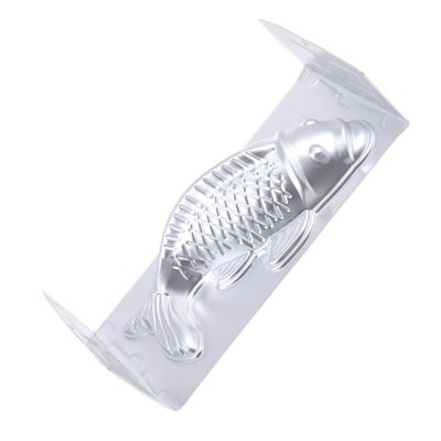BESPORTBLE Aluminum Carp-Shaped Rice Cake Mold, Silver, 1 Pc