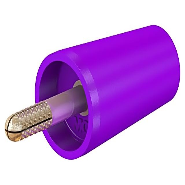 24.0160-26 Connector: 4 mm Banana Adapter, 32 A, Purple, 42 mm, STUBLI