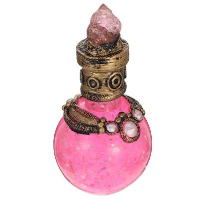 Glossy Resin Bottle Figurine, Moon Bottle Decor for Bookshelf