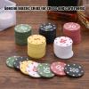 Poker Chips with Denominations - 100 Numbered Pieces view 2