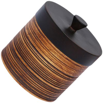 Angoily Wooden Airtight Tea Storage Canister with Lid