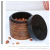 Angoily Wooden Airtight Tea Storage Canister with Lid view 2