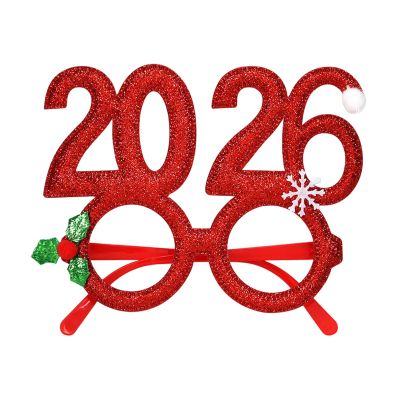 Funny Christmas Glasses - 2026 Photo Booth Accessory