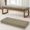 WLXFF Beige Teddy-Fleece Bench Cushion, 120 x 35 cm view 1