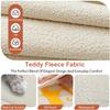 WLXFF Beige Teddy-Fleece Bench Cushion, 120 x 35 cm view 2