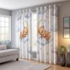 DSRDRFG Kids' Blackout Curtains with Bear Design, 90 x 200 cm (W x H), 2-Piece Set view 4